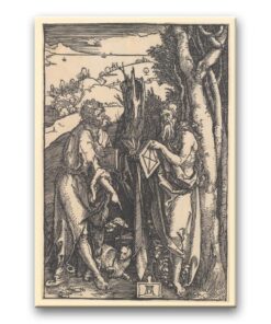 Obraz Albrecht Dürer - Jan Chrzciciel i święty Onufry