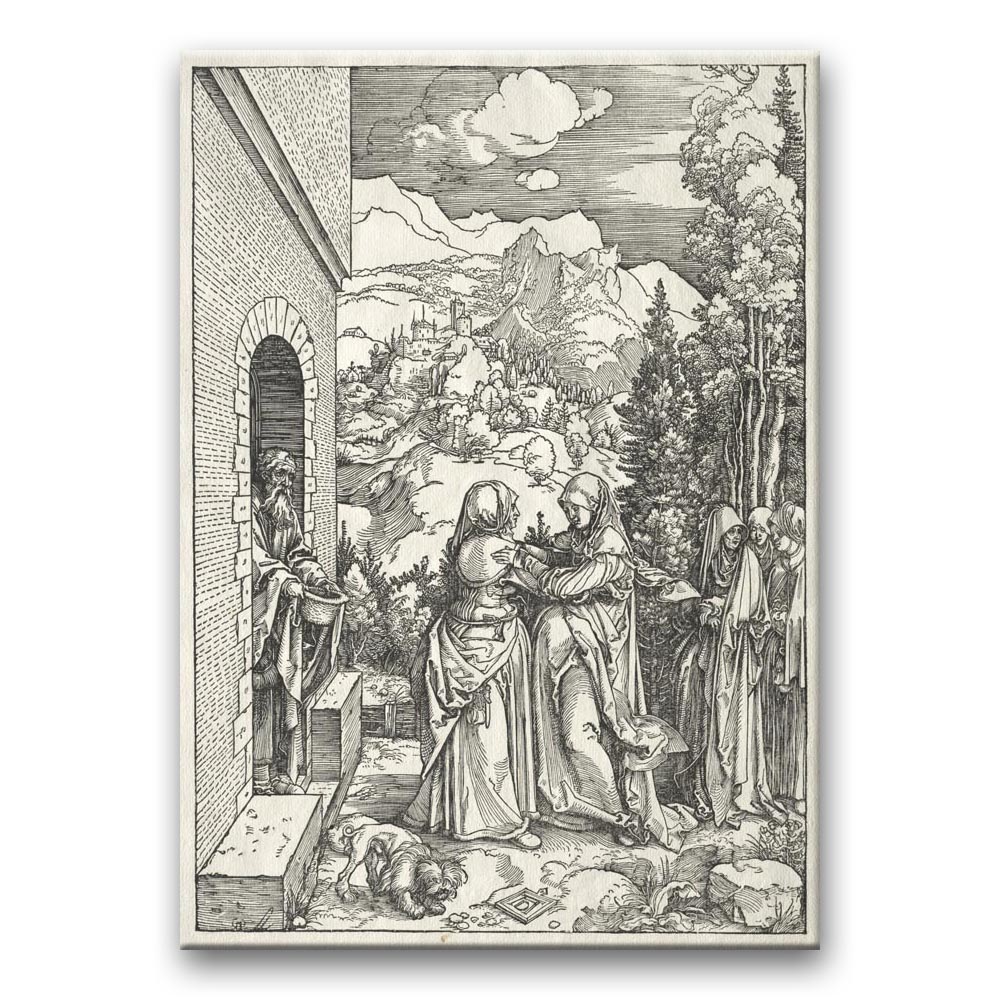 Obraz Albrecht Dürer - Życie Marii - karta 8 - Odwiedziny