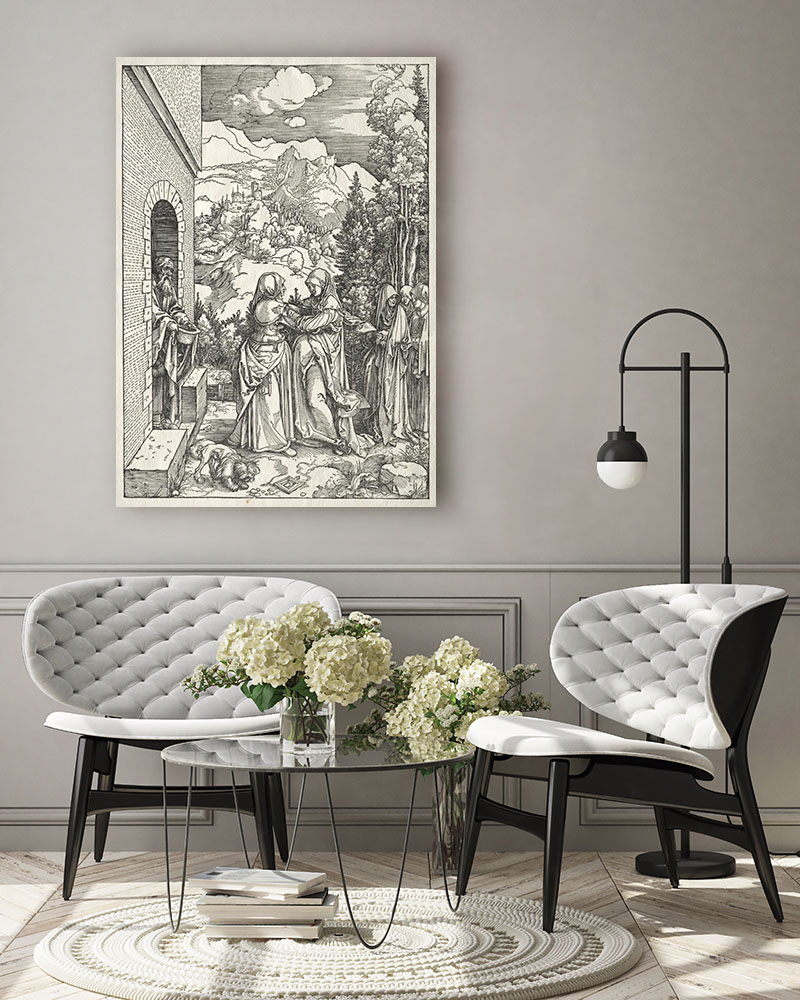 Obraz Albrecht Dürer - Życie Marii - karta 8 - Odwiedziny - obrazek 3