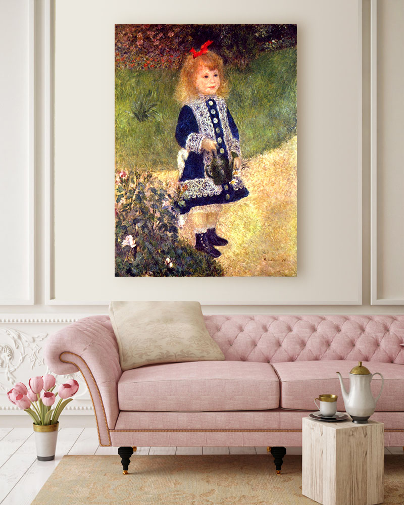 Obraz Auguste Renoir - Dziewczynka z konewką - obrazek 2