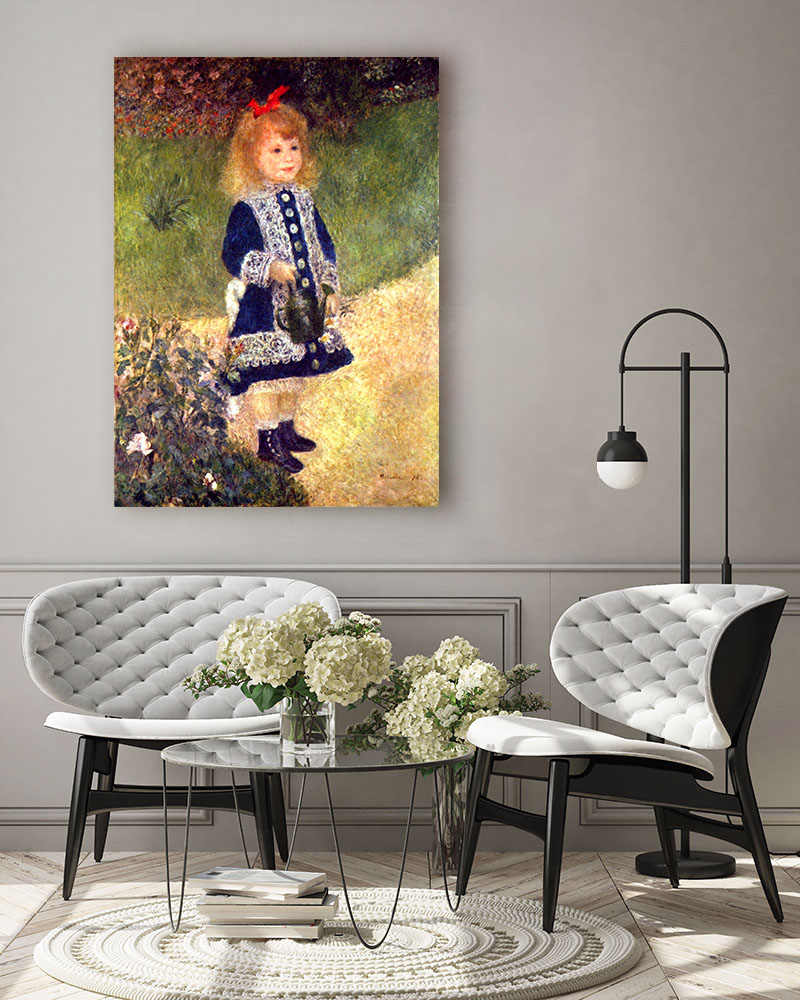 Obraz Auguste Renoir - Dziewczynka z konewką - obrazek 3