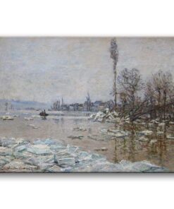 Obraz Claude Monet - Pękanie lodu w Lavacourt