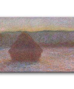 Obraz Claude Monet - Stóg siana. Zachód słońca podczas odwilży
