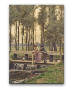 Obraz Edmund Blair Leighton - Miejsce schadzek