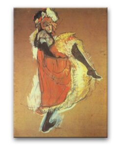 Obraz Henri de Toulouse - Lautrec - Tańcząca Jane Avril II