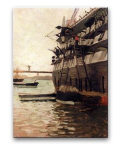Obraz James Tissot - Luki statku wojennego