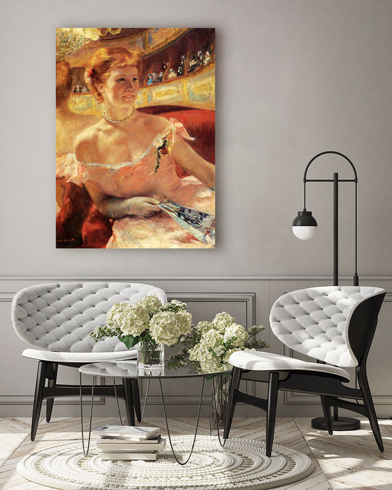 Obraz Mary Cassatt - Kobieta z perłowym naszyjnikiem - obrazek 3