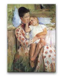 Obraz Mary Cassatt - Matka z dzieckiem (1890r.)
