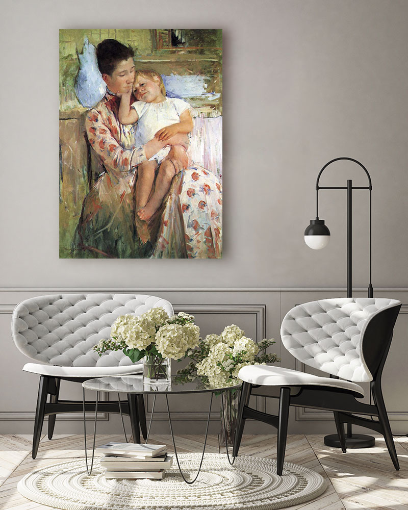Obraz Mary Cassatt - Matka z dzieckiem (1890r.) - obrazek 3