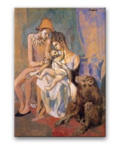 Obraz Pablo Picasso - Rodzina akrobatów z małpą