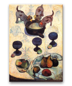 Obraz Paul Gauguin - Martwa natura z trzema szczeniakami