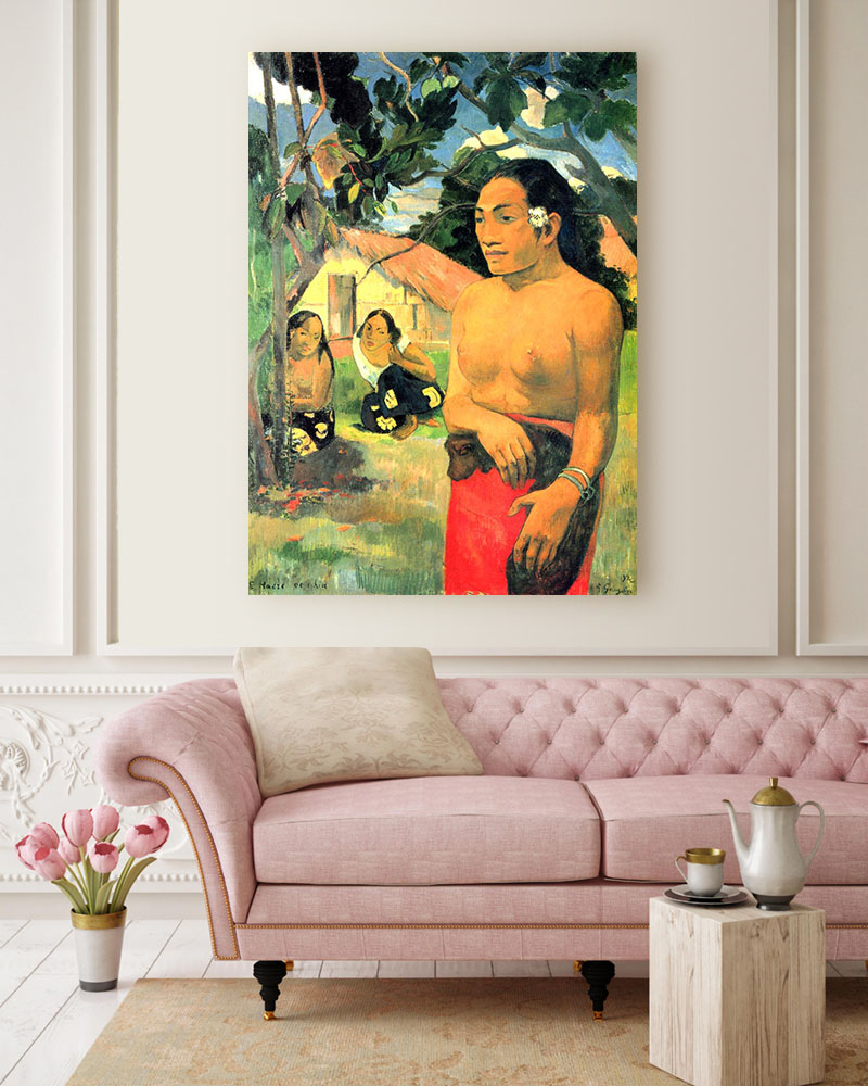 Obraz Paul Gauguin - Kobieta z owocem - obrazek 2