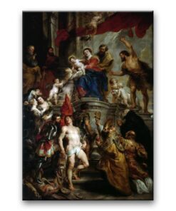 Obraz Peter Paul Rubens - Madonna Intronizowana z Dzieciątkiem i Świętymi