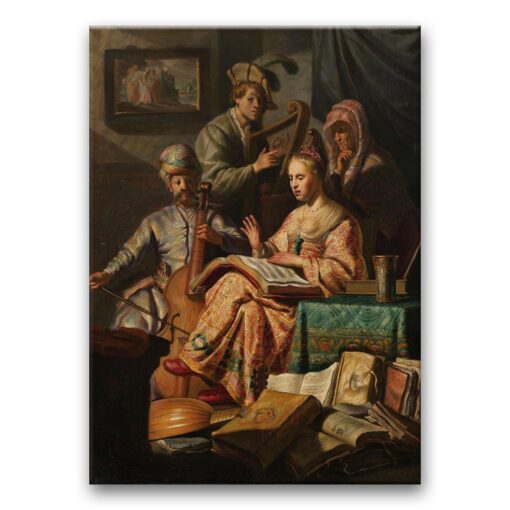 Obraz Rembrandt - Koncert w strojach biblijnych
