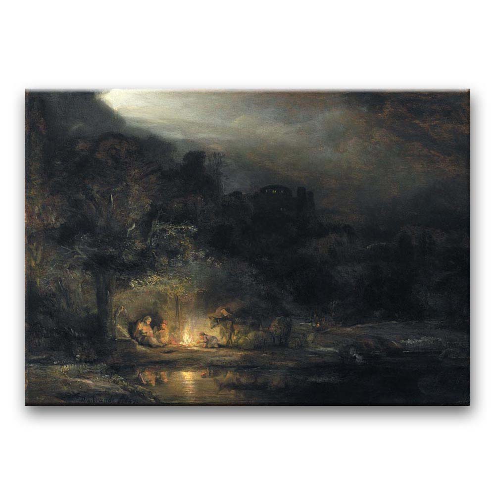 Obraz Rembrandt - Odpoczynek w czasie ucieczki do Egiptu