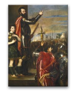 Obraz Tycjan - Mowa Alfonsa d'Avalos