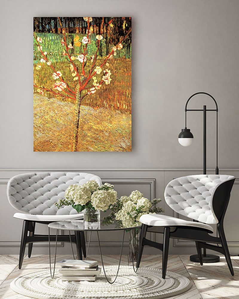 Obraz Vincent van Gogh - Kwitnący migdałowiec - obrazek 3