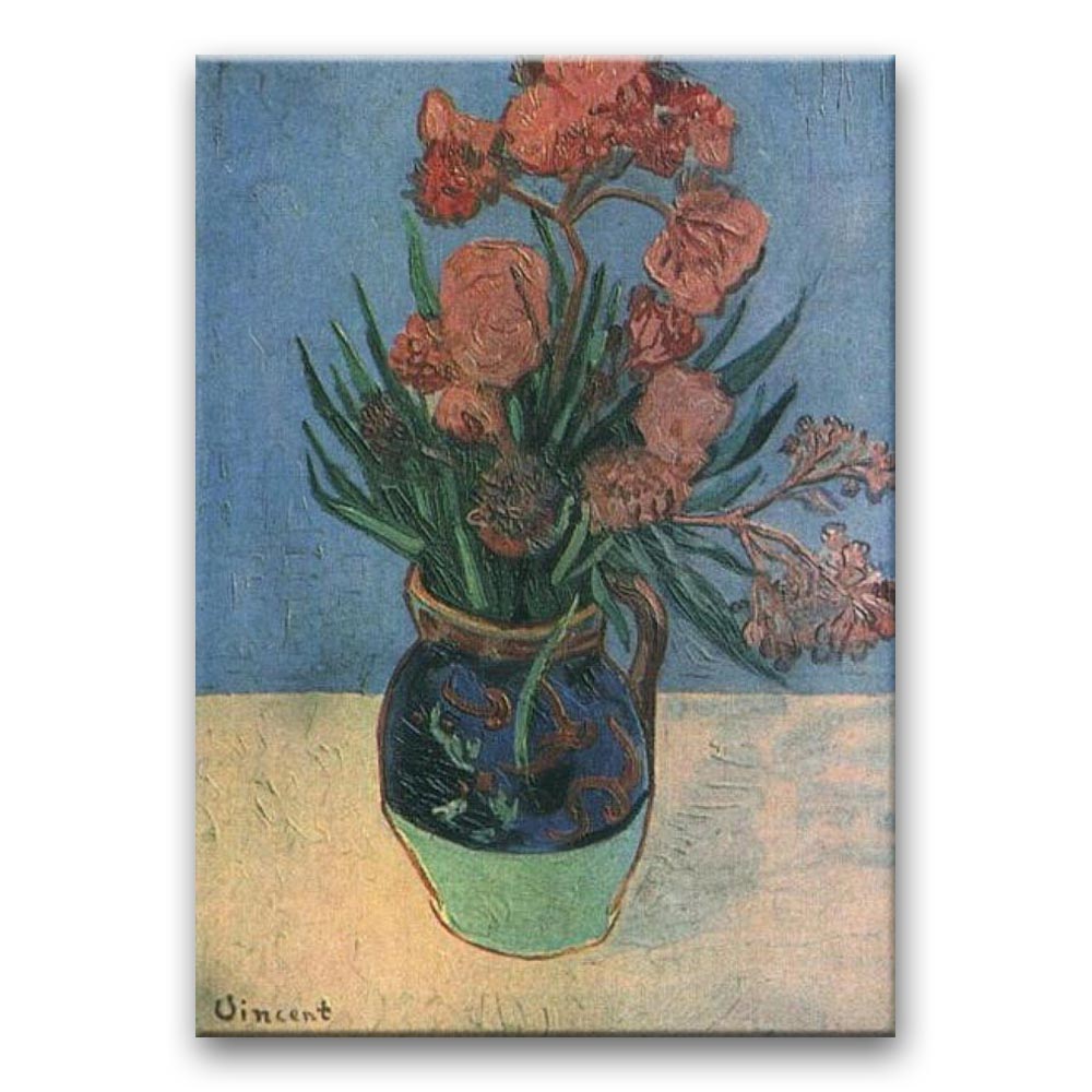 Obraz Vincent van Gogh - Martwa natura wazon z oleandrami