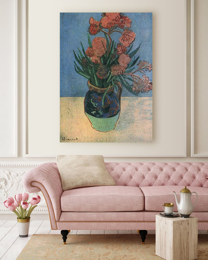Obraz Vincent van Gogh - Martwa natura wazon z oleandrami - obrazek 2