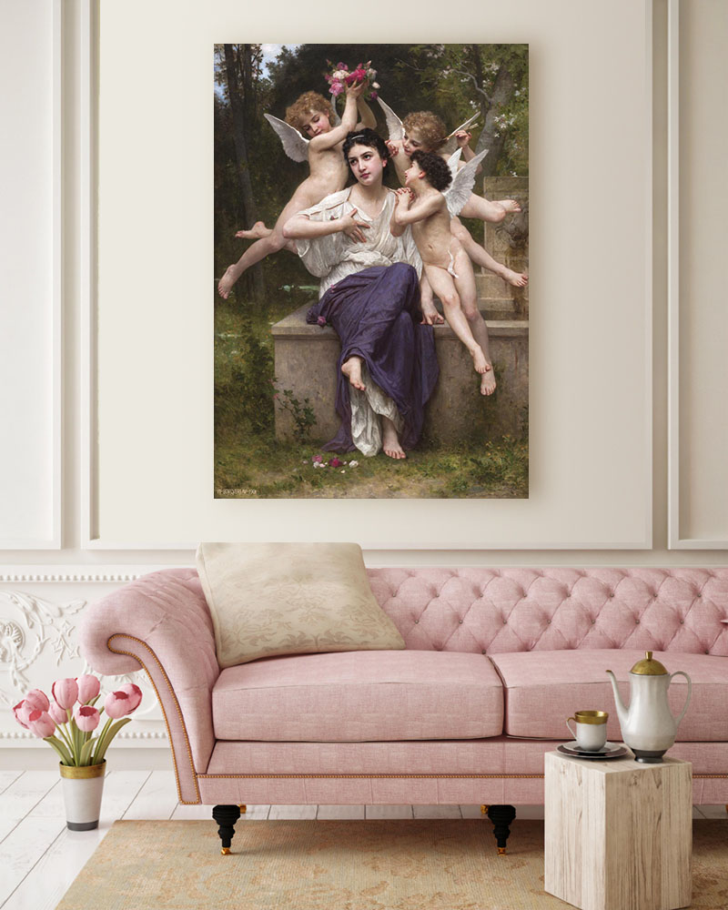 Obraz William-Adolphe Bouguereau - Wiosenne marzenie - obrazek 2