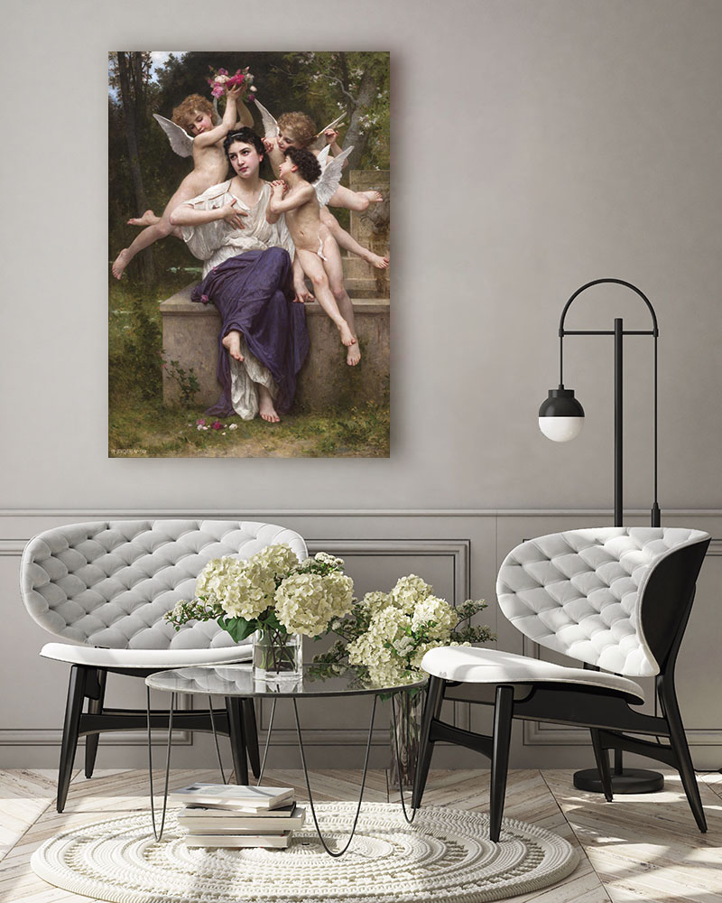 Obraz William-Adolphe Bouguereau - Wiosenne marzenie - obrazek 3