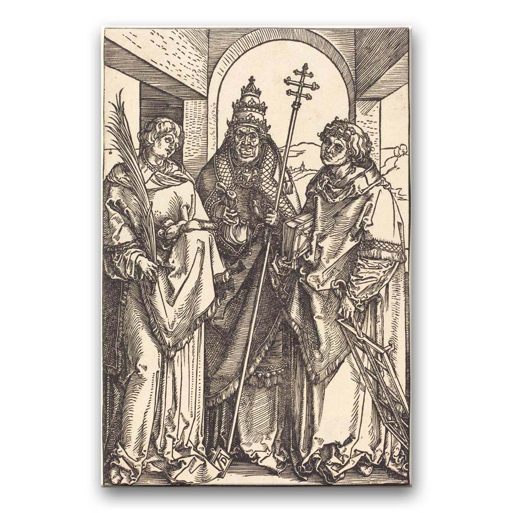Obraz Albrecht Dürer - Święci Stefan, Sykstus i Wawrzyniec