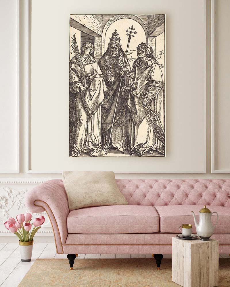 Obraz Albrecht Dürer - Święci Stefan, Sykstus i Wawrzyniec - obrazek 2
