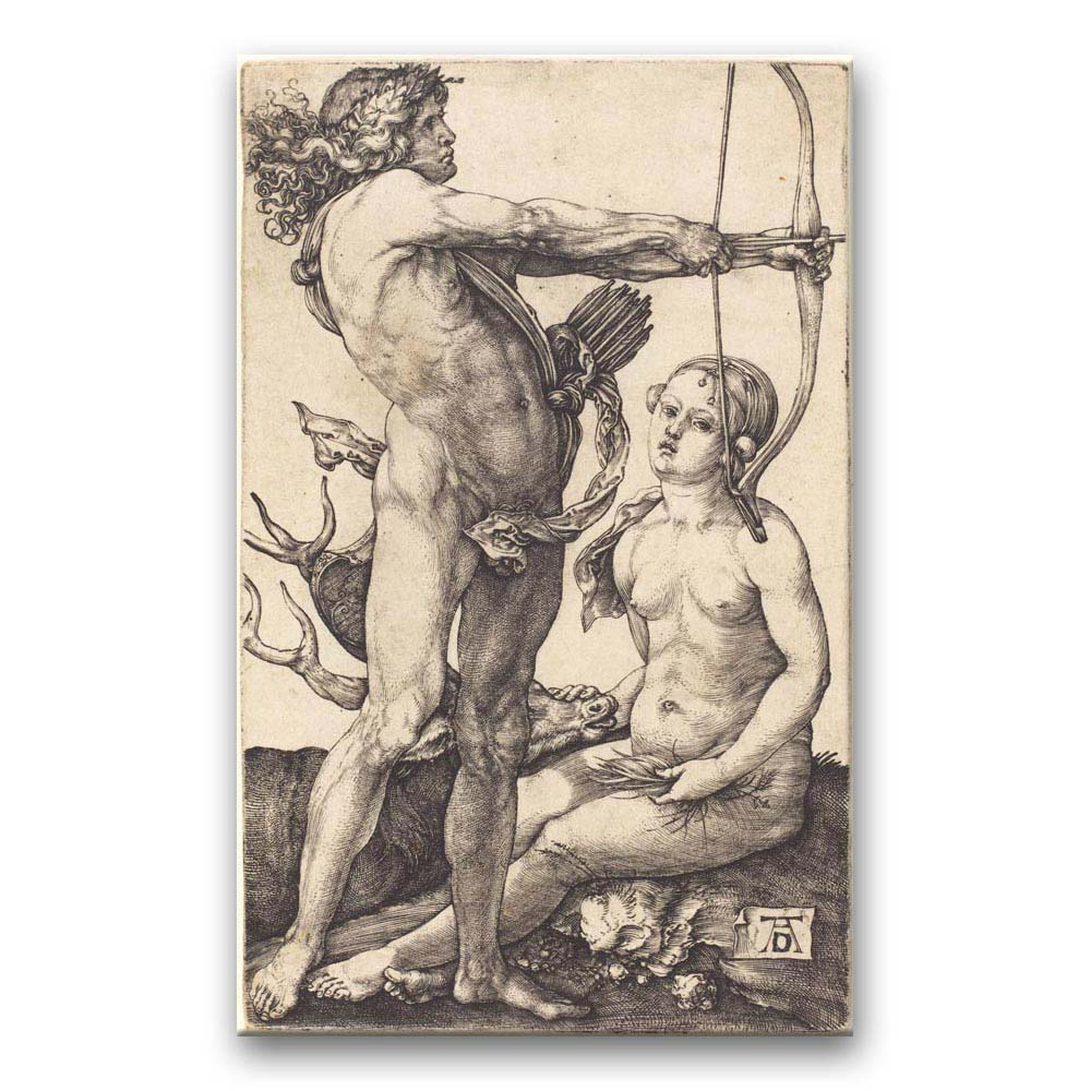 Obraz Albrecht Dürer - Apollo i Diana