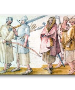 Obraz Albrecht Dürer - Irlandzcy galloglassi
