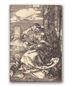Obraz Albrecht Dürer - Madonna z Dzieciątkiem i gruszką