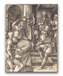 Obraz Albrecht Dürer - Mała Pasja - karta 12 - Chrystus przed Annaszem