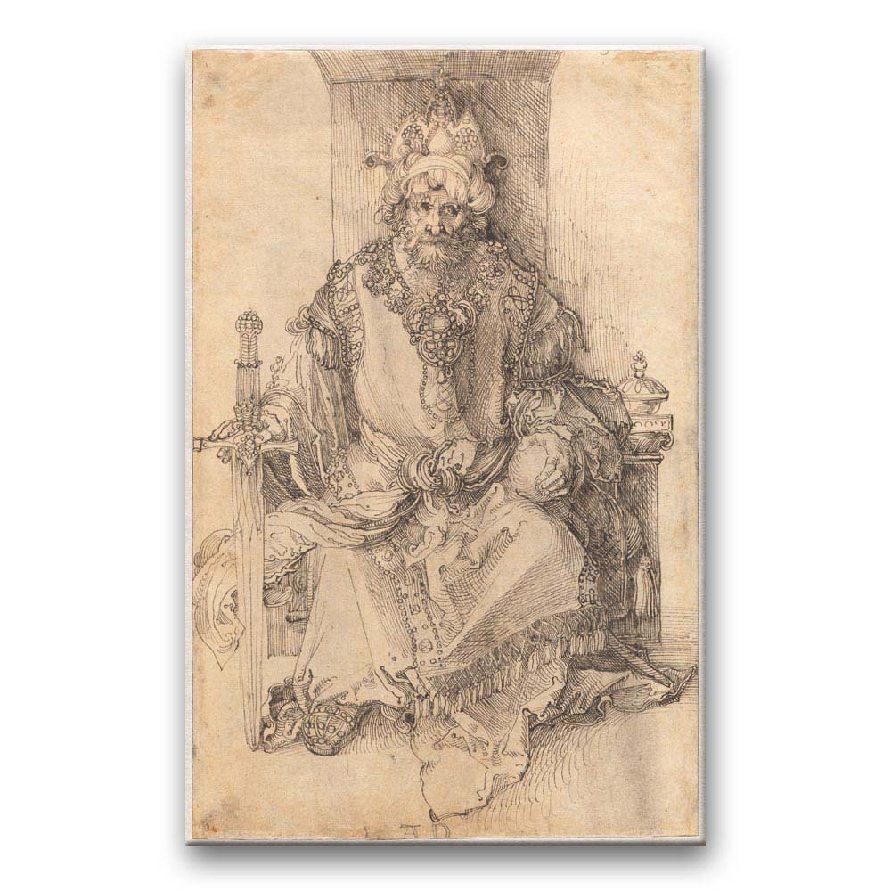 Obraz Albrecht Dürer - Orientalny władca na tronie