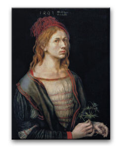 Obraz Albrecht Dürer - Portret artysty trzymającego oset