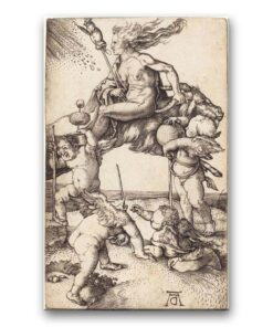 Obraz Albrecht Dürer - Wiedźma jadąca na koźle