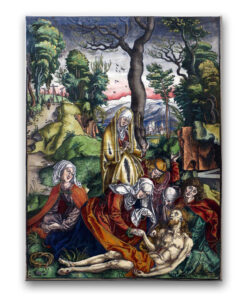 Obraz Albrecht Dürer - Wielka Pasja - karta 8 - Opłakiwanie (wersja koloryzowana)