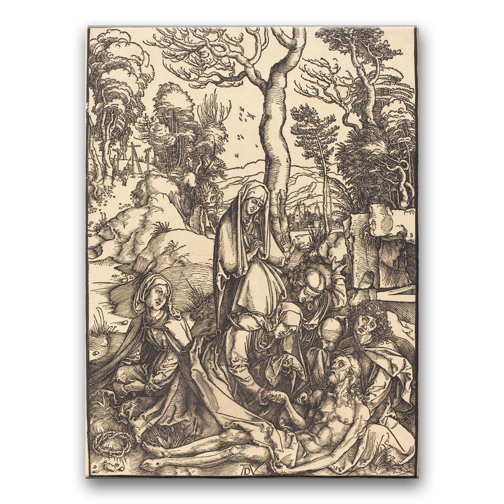 Obraz Albrecht Dürer - Wielka Pasja - karta 8 - Opłakiwanie