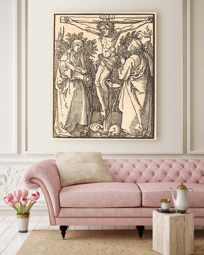 Obraz Albrecht Dürer - Chrystus ukrzyżowany, Dziewica i św. Jan II - obrazek 2