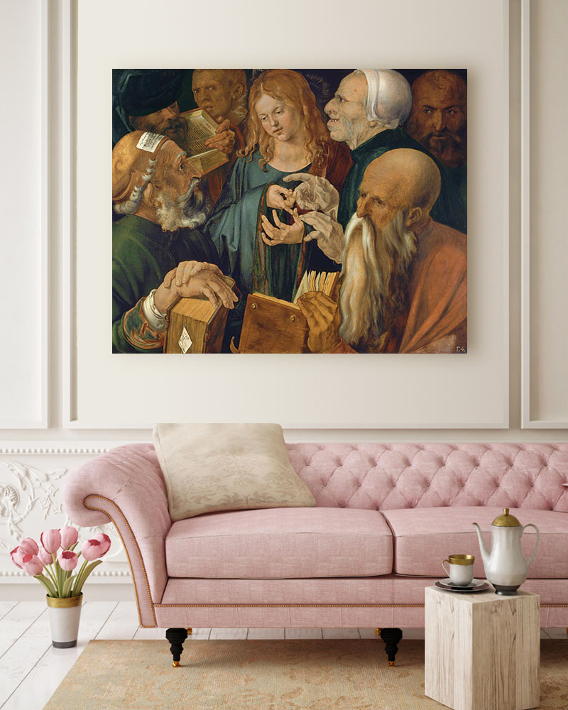 Obraz Albrecht Dürer - Chrystus wśród uczonych w Piśmie - obrazek 2