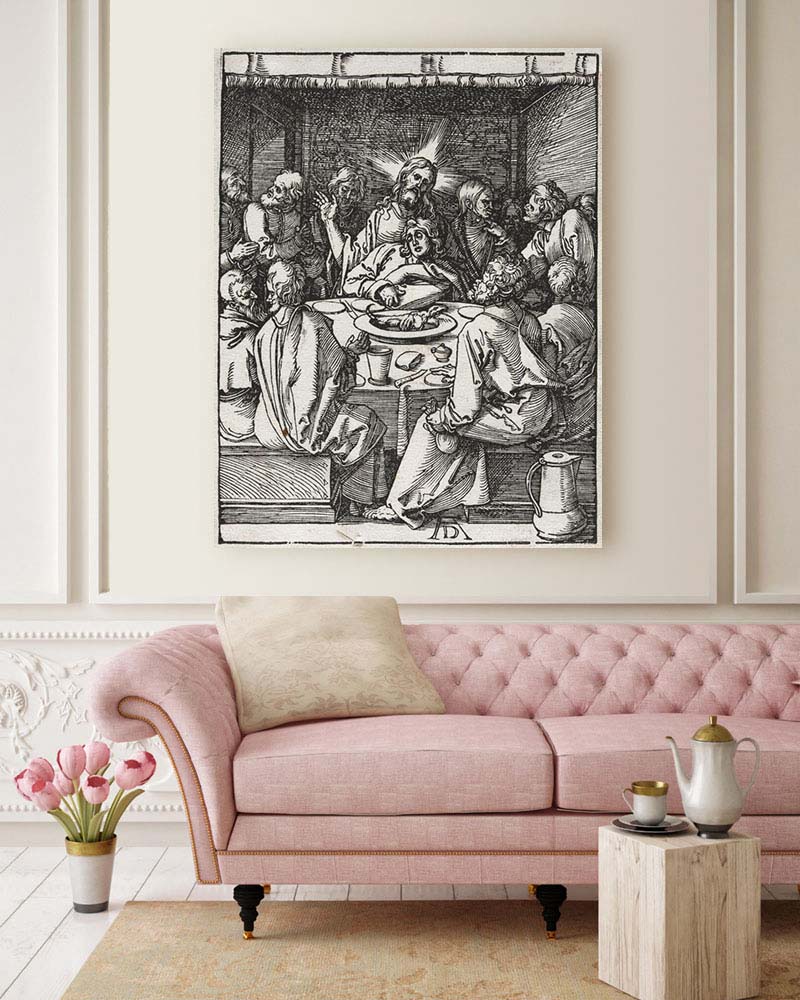 Obraz Albrecht Dürer - Mała Pasja - karta 8 - Ostatnia wieczerza - obrazek 2