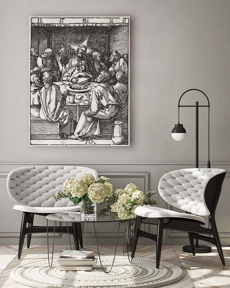 Obraz Albrecht Dürer - Mała Pasja - karta 8 - Ostatnia wieczerza - obrazek 3