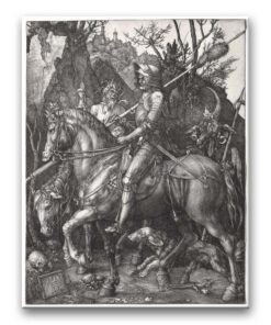 Obraz Albrecht Dürer - Rycerz, Śmierć i Diabeł