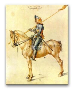 Obraz Albrecht Dürer - Rycerz na koniu
