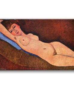 Obraz Amadeo Modigliani - Akt leżący z niebieską poduszką