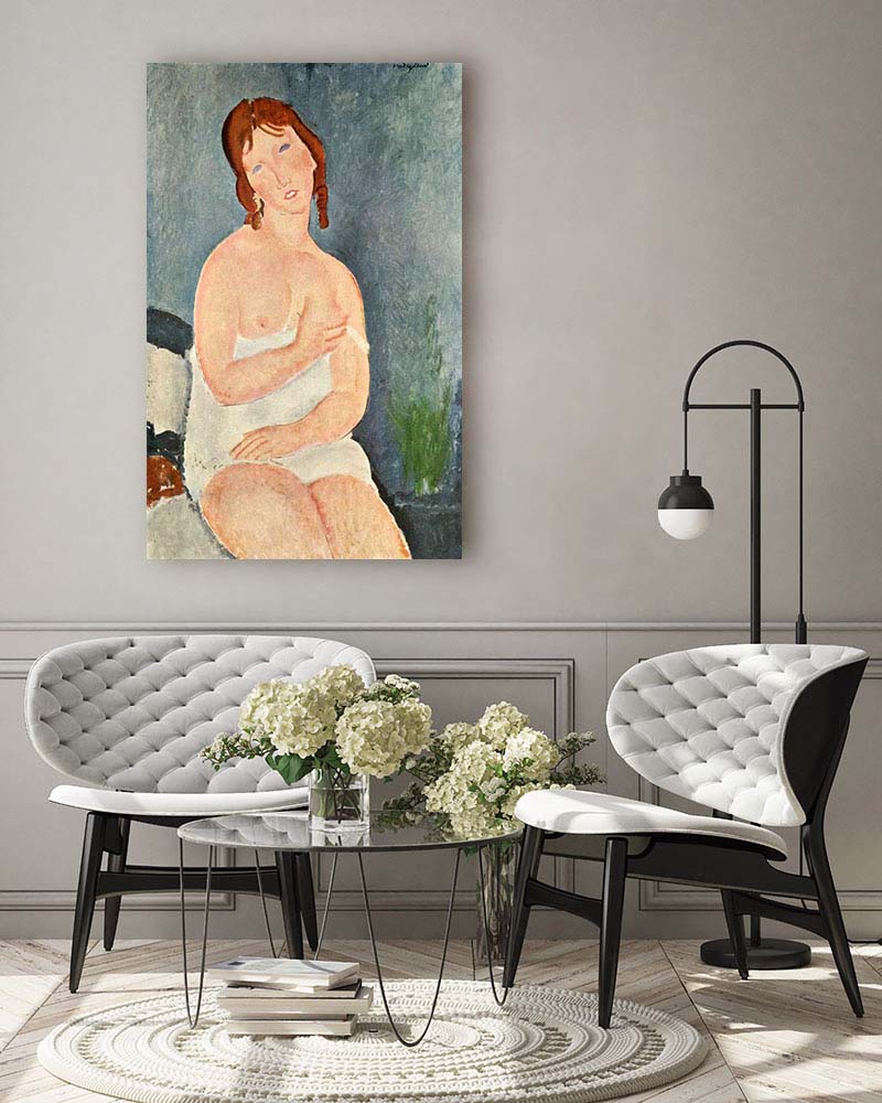 Obraz Amadeo Modigliani - Młoda kobieta w koszuli - obrazek 3