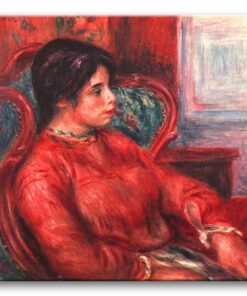 Obraz Auguste Renoir - Kobieta w zielonym fotelu