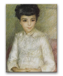Obraz Auguste Renoir - Portret dziewczynki z brązowymi włosami