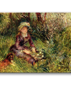 Obraz Auguste Renoir - Pani Renoir z psem