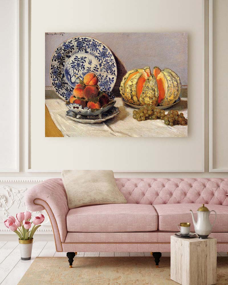 Obraz Claude Monet - Martwa natura z melonem - obrazek 2