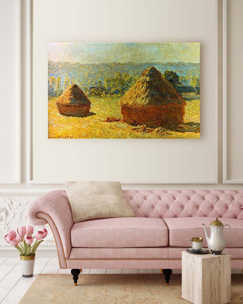 Obraz Claude Monet - Stogi siana. Koniec lata - obrazek 2