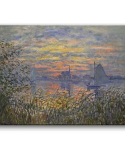 Obraz Claude Monet - Zachód słońca nad Sekwaną (1874r.)